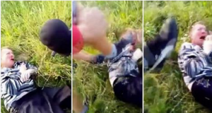 russian paedophile beaten