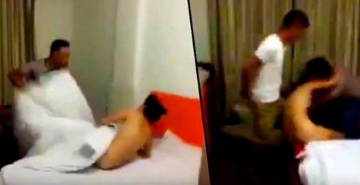 Husband Catches Wife Cheating Proceeds To Dish Out Huge Beating To Her And Her Lover The Thug