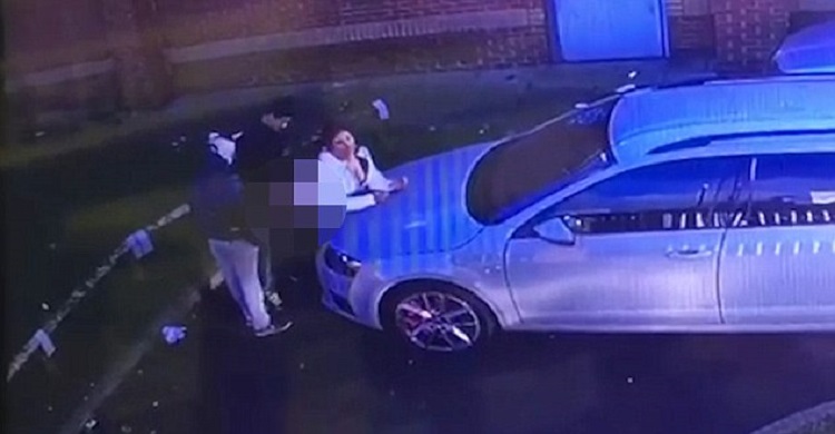 sex on car caught on CCTV